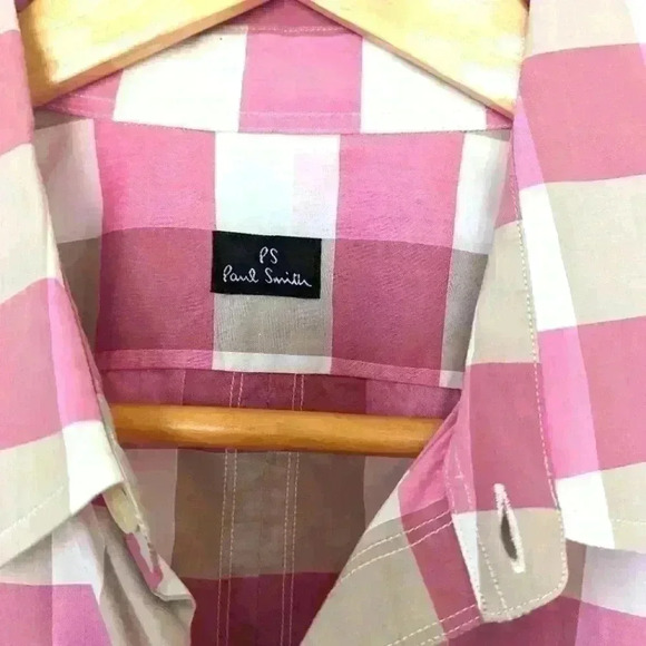 PS by Paul Smith Pink Button Down Shirt - size  large like new - Picture 4 of 9